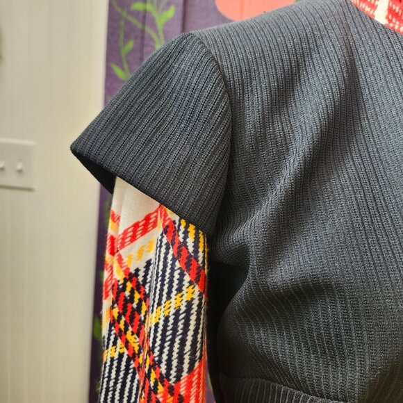 Vintage 1970's Toni Todd Plaid Maxi Dress - Picture 11 of 16